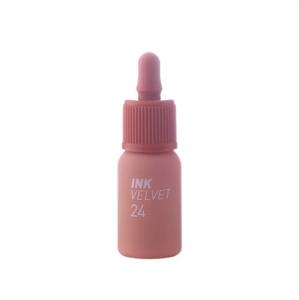 Peripera Ink The Velvet Lip Tint в оттенке 24 Milky Nude / Матовый тинт для губ в бежево-розовом оттенке