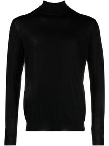 Malo джемпер из смесового кашемира с воротником-стойкой, черный