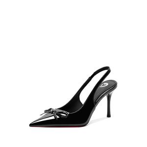 Crelinkxlat Стройные каблуки на высоком каблуке женские черные улучшенные, цвет Black (Upgraded)