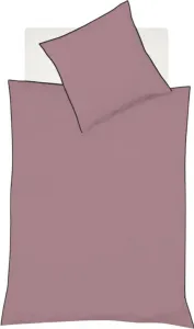 Постельное белье Black Premium Swiss Satin с трехсторонней окантовкой, однотонное лиловое, размер: 155x200 см Fleuresse
