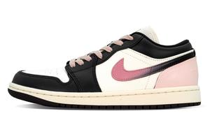 Кроссовки баскетбольные Air 1 DEER Love Confession Trail низкие винтажные для женщин Black Pink Jordan, черный/розовый