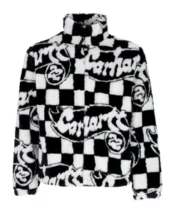 Флисовая куртка со стоячим воротником, жаккардовая/черная. Carhartt Wip, черный