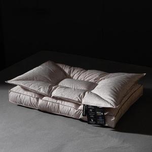 LMMDHUSV Подушка из гусиного пера и пуха с жаккардовым чехлом, набор из 2 штук Silver