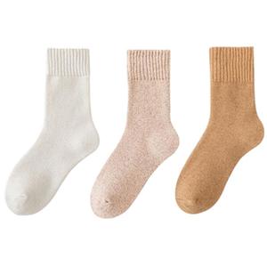 Унисекс носки до середины икры WARRIOR, 3 pack = 1 белый+1 светло-розовый+1 camel