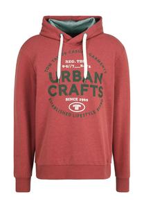 Толстовка с принтом, хлопок, мужская TOM TAILOR, цвет 27839 Chili Red W