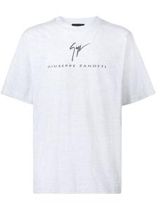 Giuseppe Zanotti digital-print cotton T-shirt, белый