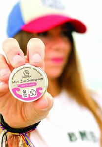 Защита от солнца MINERAL FACE & SPORT MINI ZINC SUNSCREENS SPF 30 Suntribe, розовый