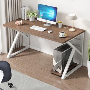 Компьютерный стол Xinmeikai 120x60 см, белая рама + темный орех