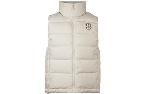 Жилет унисекс цвета слоновой кости и белого цвета Mlb, цвет Ivory White