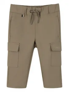 Брюки карго с кулиской Boss Kidswear, бежевый