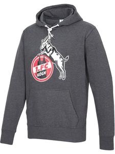 Пуловер Hoodie Basic Anthrazit Fußballverein 1. FC Köln, серый