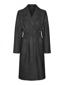 Зимнее пальто Vero Moda, темно-серый меланж