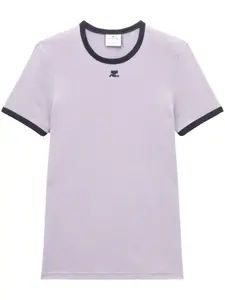 Футболка с логотипом Courrèges, серый