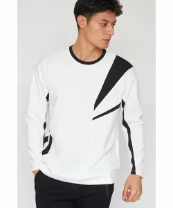 Толстовка TORNADO MART в двухцветном стиле "Джунгли", цвет White