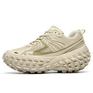 Нескользящие и износостойкие низкие кроссовки с массивной подошвой, увеличивающие рост, унисекс Kuding, Brown