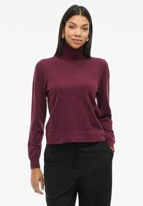 Джемпер VILA VIKERRY ROLLKRAGEN, Fig/Bordeaux