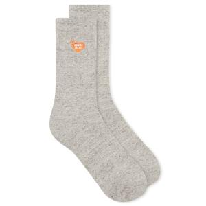 Носки с ворсом и сердечками Human Made, серый