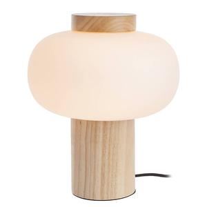Настольная лампа BUTLERS TAAVI, каучуковое дерево / матовое стекло - 1 пламя