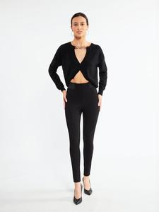 Вязаная кофта Faina, черный