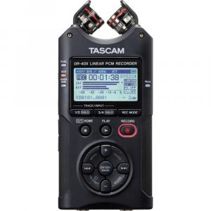 TASCAM DR-40X 4-канальный / 4-дорожечный портативный аудиорекордер с USB-интерфейсом и регулируемым микрофоном