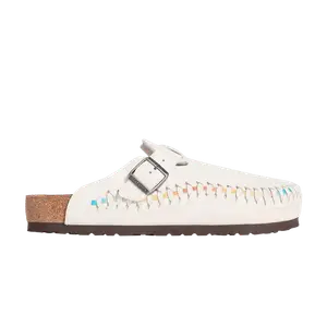 Кроссовки Kith x Birkenstock Boston Braided, Antique White Tie Dye