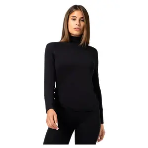 Футболка Super.natural Tundra175 Turtleneck long sleeve, черный