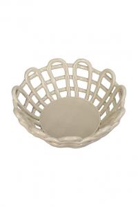 Декоративная чаша для дома и образа жизни 8 х 18 х 18 см Inne, бежевый