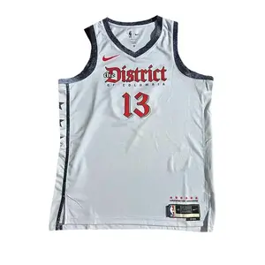 Баскетбольная майка NBA мужская Nike, серо-белый