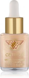 Увлажняющая сыворотка Wonder Woman Glowing с блестками Catrice, 30 мл