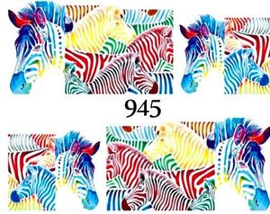 Водные наклейки для ногтей - №945, Raisin