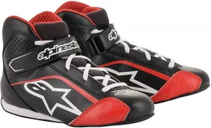 Детские картинговые ботинки Alpinestars Tech 1-KS, Black/White/Red