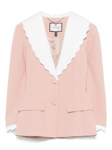 Блейзер с фестончатыми лацканами NISSA, розовый