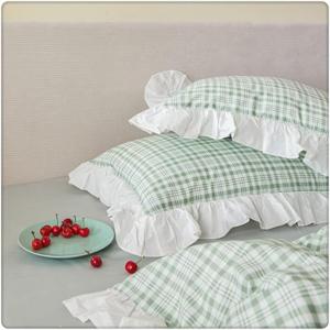 ZUIAI Хлопковое кружевное покрывало для кровати