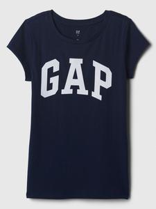Детская хлопковая футболка Gap, синий
