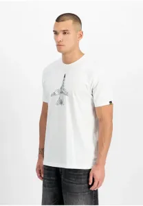 Футболка с принтом в виде эскиза ввс Alpha Industries, White