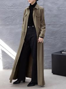 Длинное платье-рубашка