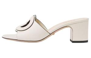 GUCCI Тапочки-слайды женские белые