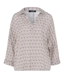Блузка с графическим узором «пустынный оазис» Tuzzi, бежевый