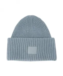 Большая шапка с логотипом лица Acne Studios, синий