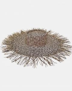 Женская шляпа Aurora Sun в черном и натуральном цвете Van Palma