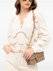 Блузка с вышивкой TWINSET, белый