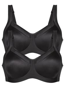 Комплект из 2 базовых бюстгальтеров для беременных черного цвета Anita