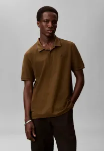Изысканная классическая рубашка поло с контрастной отделкой Calvin Klein, Crude Green