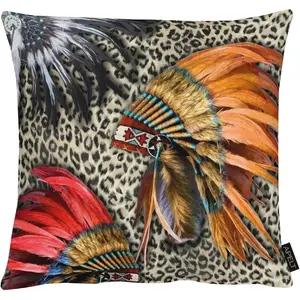 Декоративная подушка Индейцы с наволочкой и наполнителем, 1 шт. Apelt, Bunt + gemustert