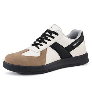 Кроссовки для активного отдыха на открытом воздухе, мужские, низкие, цвет белый/черный/коричневый Blue Gull Shield