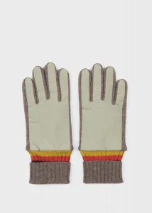 Вязаные перчатки с отворотами