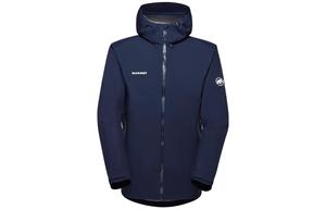 MAMMUT Мужская ветровка для походов на открытом воздухе водонепроницаемая ветрозащитная дышащая сверхлегкая черная, Blue