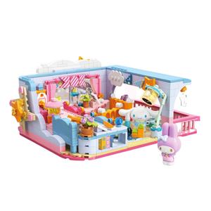Sanrio Preppy Collection Inspiration Lab, набор для сборки дневной учебной комнаты из 500 деталей TC2067 TOP TOY