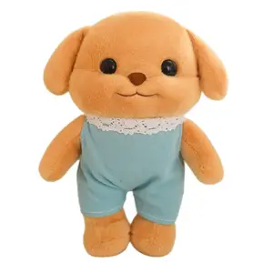 Одетый плюшевый щенок королевского пуделя, 20см/30см/40см высота Handsome, синий