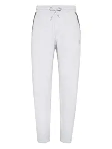 Спортивные брюки из смесового хлопка Brunello Cucinelli, серый